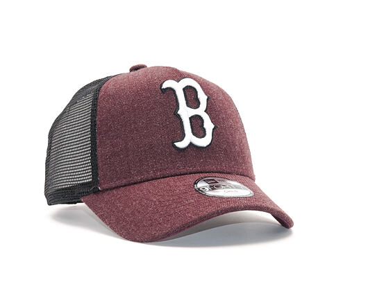 Dětská Kšiltovka New Era Seas Heather Aframe Trucker Boston Red Sox 9FORTY Child Heather Maroon/Whit