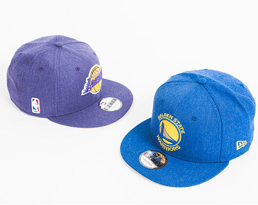 Kšiltovka New Era Team Heather Golden State Warriors 9FIFTY Heather Light Royal/Yellow Snapback
