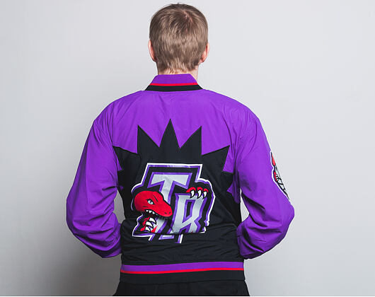 Bunda Mitchell & Ness Authentic Warm Up Toronto Raptors Black/Purple
