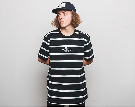 Triko HUF Golden Gate Stripe Black