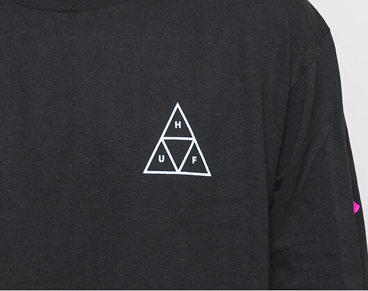 Triko S Dlouhým Rukávem HUF Night Call Triple Triangle Black
