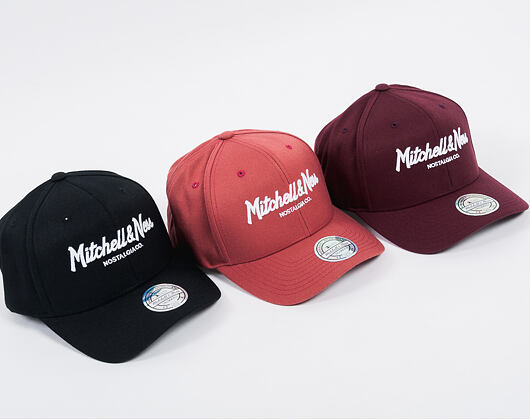 Kšiltovka Mitchell & Ness - Branded Pinscript Classic Red - Black/White