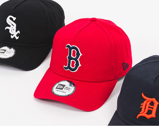 Kšiltovka New Era Washed Aframe Boston Red Sox 9FORTY Scarlet Snapback