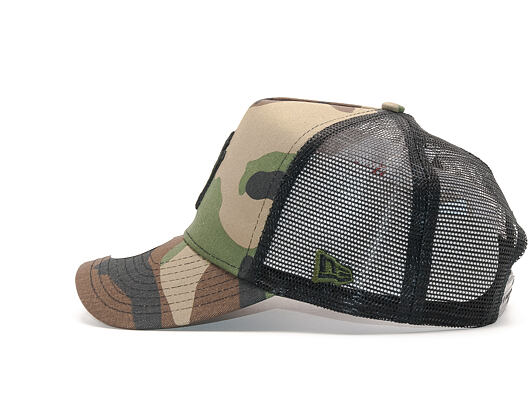 Dámská Kšiltovka New Era Camo Team Aframe Trucker New York Yankees 9FORTY Woodland Camo Snapback