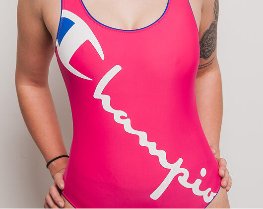 Dámské Plavky Champion Swimming Suit Pink