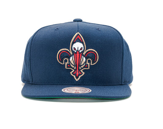 Kšiltovka Mitchell & Ness Solid Team Colour New Orleans Pelicans Navy Snapback