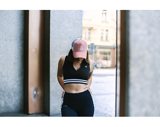 Dámská Kšiltovka New Era  Micro Cord  Detroit Tigers  9FORTY A-FRAME TRUCKER  Pink / Optic White