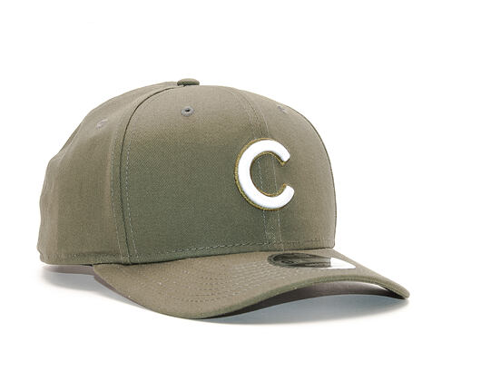 Kšiltovka New Era   Pre Curved  Chicago Cubs 9FIFTY Snapback New Olive / Optic White