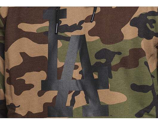 Mikina S Kapucí New Era Team Apparel Ft Print Hoody Los Angeles Dodgers Woodland Camo