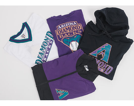 Bunda New Era Coast 2 Coast Track Jacket Arizona Diamondbacks Black/Purple