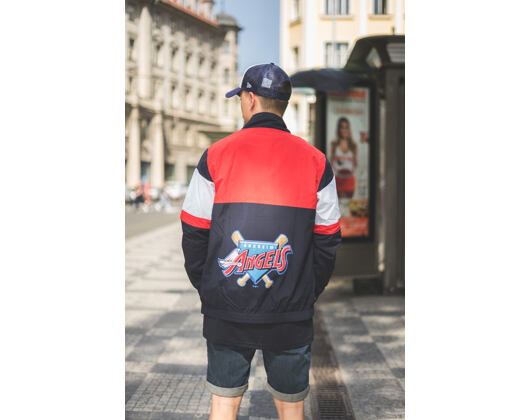 Bunda New Era Coast 2 Coast Track Jacket Anaheim Angels Navy/Heather