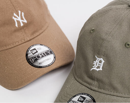 Kšiltovka New Era Canvas New York Yankees 9FORTY Camel Strapback