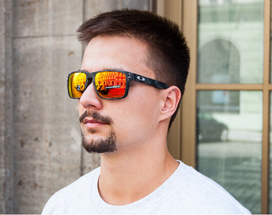 Sluneční Brýle Oakley Holbrook Black Camo/Prizm Ruby OO9102-E955
