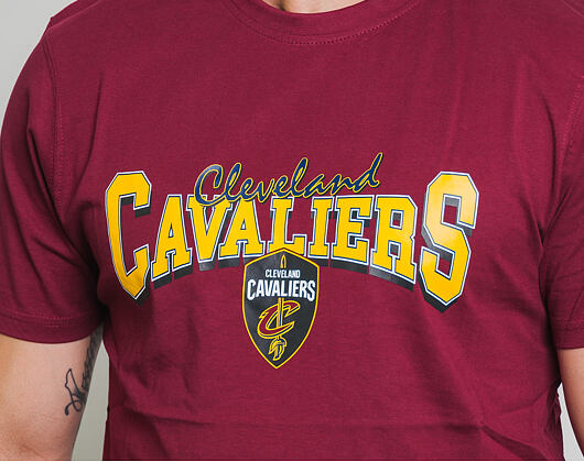 Triko New Era NBA Team Apparel Tee Cleveland Cavaliers Cardinal
