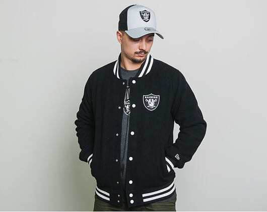 Bunda New Era Team Apparel Varsity Jacket Oakland Raiders Black