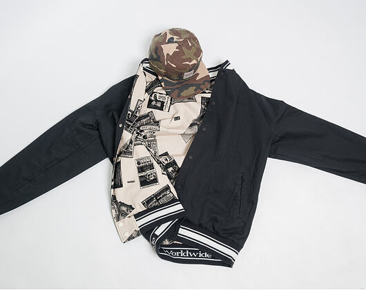 Bunda HUF Peep Show Varsity Jacket Birch