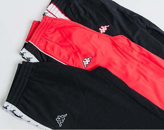 Tepláky Kappa Banda Big Bay Red/Black/White