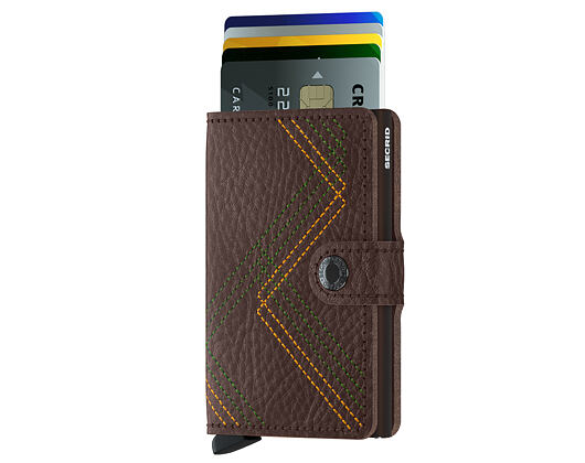 Peněženka Secrid Miniwallet Stitch Linea Espresso
