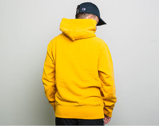 Mikina Champion Hooded Sweatshirt Classic Logo Yellow