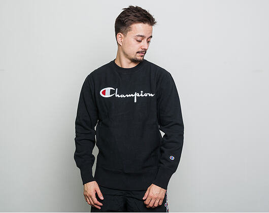 Mikina Champion Crewneck Sweatshirt Classic Logo Black