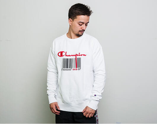 Mikina Champion Crewneck Sweatshirt Maxi Unisex White