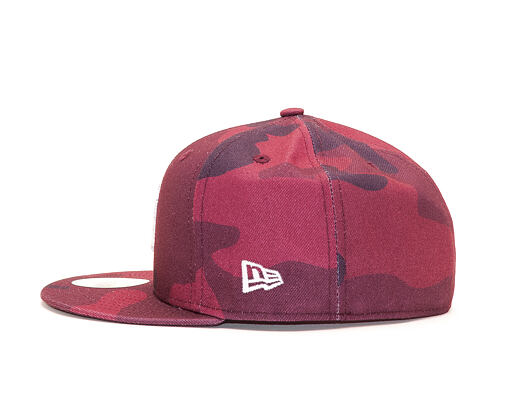 Kšiltovka New Era 59FIFTY Essential Camo New York Yankees Maroon Camo/White