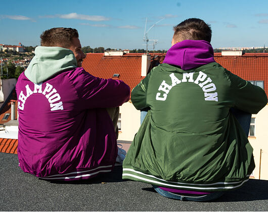 Bunda Champion Bomber Jacket Purple/White
