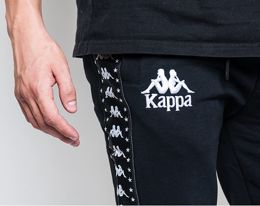 Tepláky Kappa Authentic Amsag Black/White