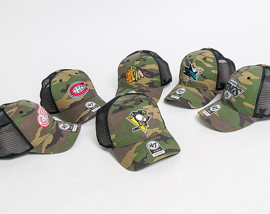 Kšiltovka 47 Brand Pittsburgh Penguins Camo Branson MVP Snapback