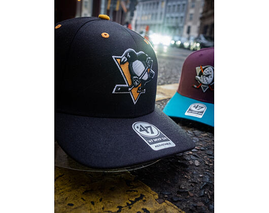Kšiltovka 47 Brand Pittsburgh Penguins Audible MVP DP Black Strapback