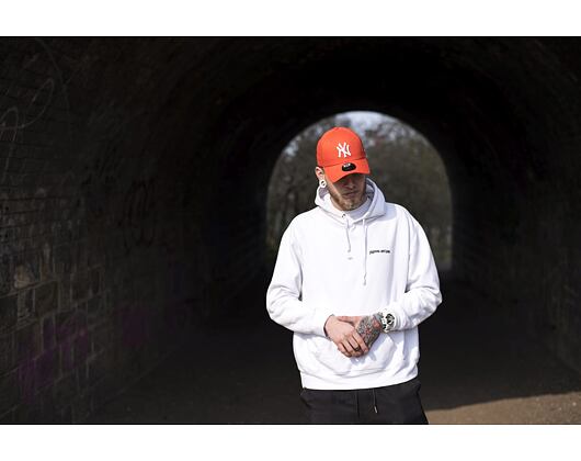 Kšiltovka New Era 9FORTY New York Yankees League Essential Orange/White Strapback