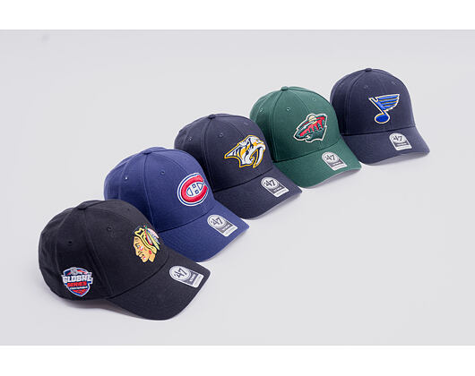 Kšiltovka 47 Brand Minnesota Wild MVP Dark Green Strapback