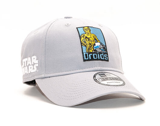 Kšiltovka New Era 9FORTY Star Wars Droids Gray Strapback