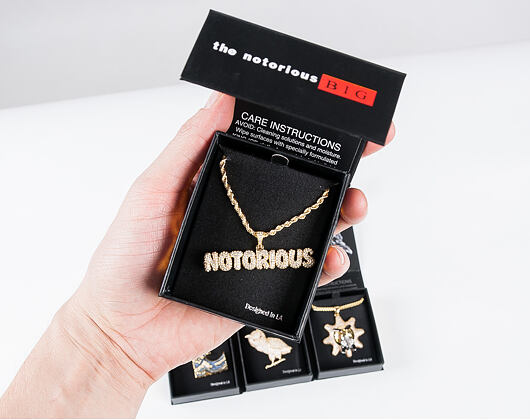 Pozlacený Řetízek King Ice Notorious B.I.G. "Notorious" Necklace