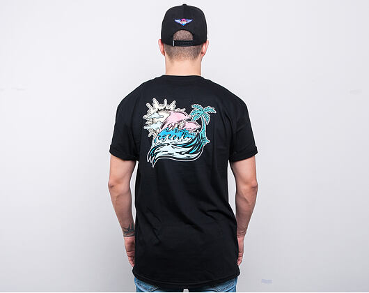 Triko Pink Dolphin Roll Tide Tee Black