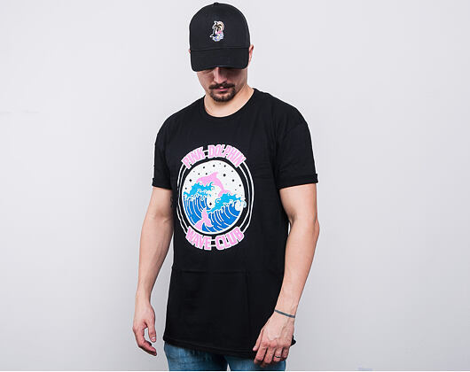 Triko Pink Dolphin Club Crest Tee Black