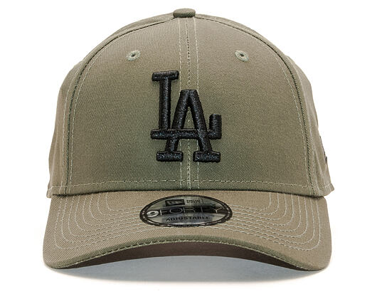 Kšiltovka New Era 9FORTY Los Angeles Dodgers Essential New Olive/Black Strapback