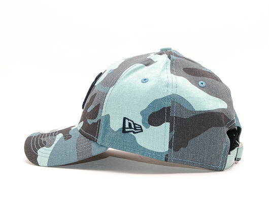 Kšiltovka New Era 9FORTY New York Yankees Camo Essential Light Navy Camo Strapback