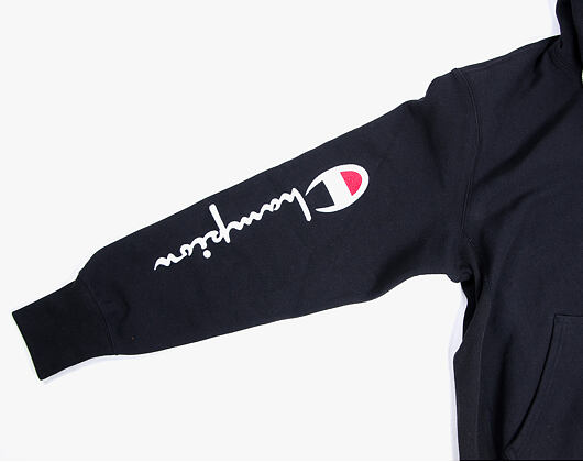 Mikina Champion Hooded Half Zip Sweatshirt Brushed Fleece Black