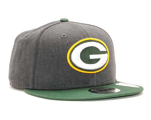 Kšiltovka New Era 9FIFTY Green Bay Packers Grey Heather/OTC Snapback