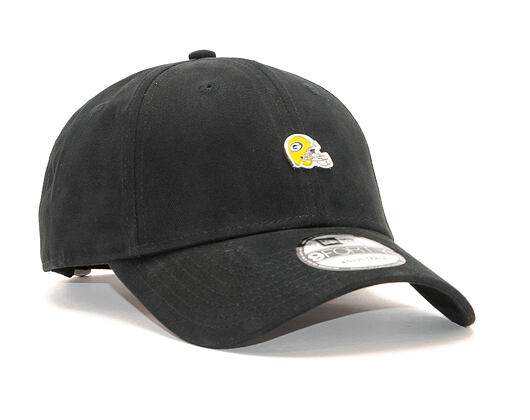 Kšiltovka New Era 9FORTY Green Bay Packers Pin Badge Black Strapback