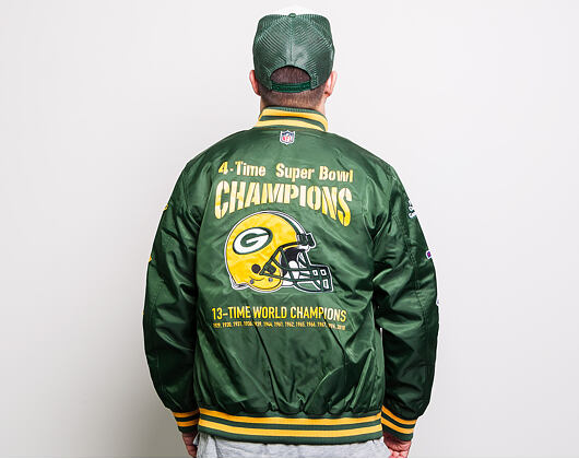 Bunda New Era Green Bay Packers Champion Bomber Green