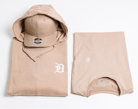 Triko New Era Detroit Tigers Pastel Mini Logo Tee Camel