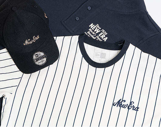 Triko New Era Heritage Script Jersey Navy