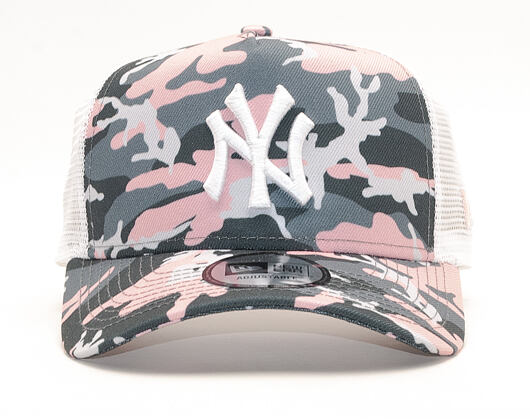 Kšiltovka New Era 9FORTY A-Frame Trucker New York Yankees Pink Camo