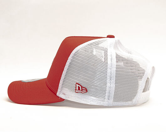 Kšiltovka New Era 9FORTY A-Frame Trucker Los Angeles Dodgers League Essential Scarlet/White