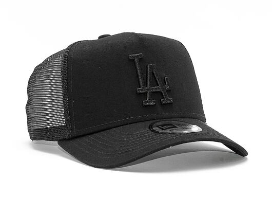 Kšiltovka New Era 9FORTY A-Frame Trucker Los Angeles Dodgers League Essential Black/Black