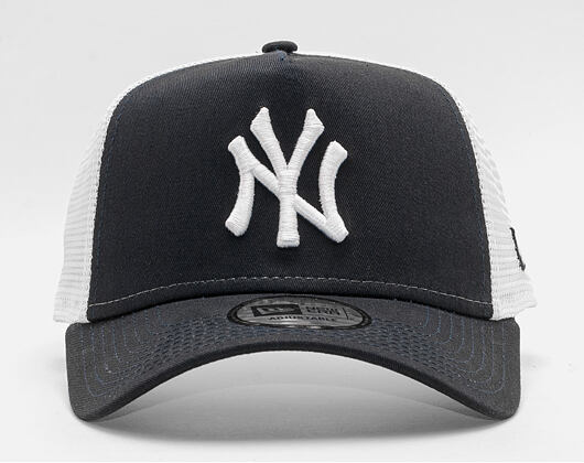Kšiltovka New Era - MLB Clean 9FORTY Trucker - NY Yankees - Navy / White