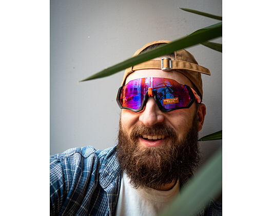 Brýle Oakley Flight Jacket Matte Steel/Prizm Trail Torch