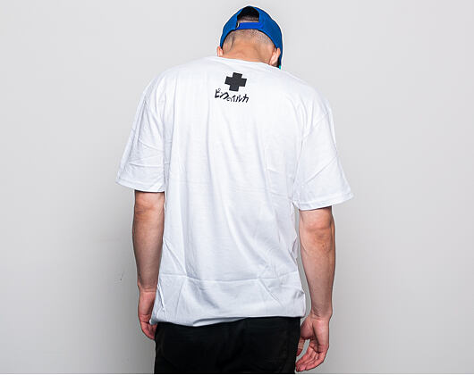 Triko Pink Dolphin Logo Grid White